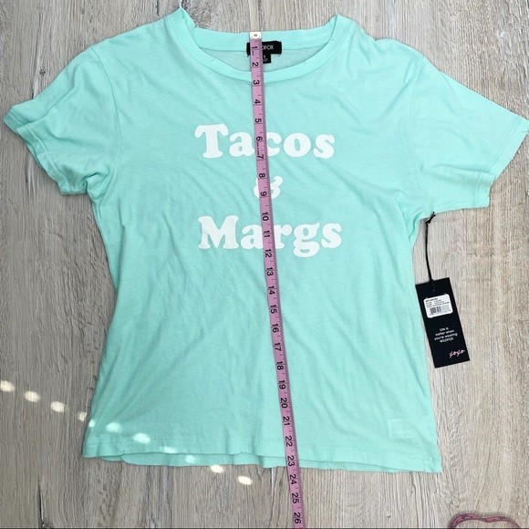Wildfox Tacos & Margs Short Sleeve T-Shirt Sz Small - Picture 7 of 10